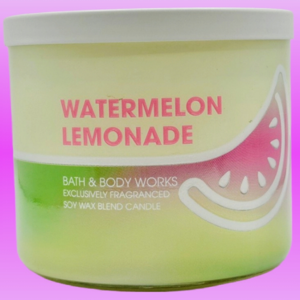 NEW Bath & Body Works Watermelon Lemonade 3-Wick Candle